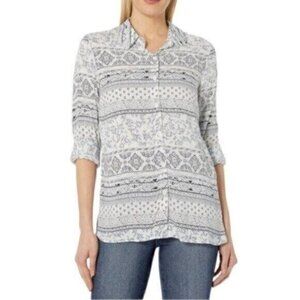 Tribal Women’s Abstract Art High Low Blouse